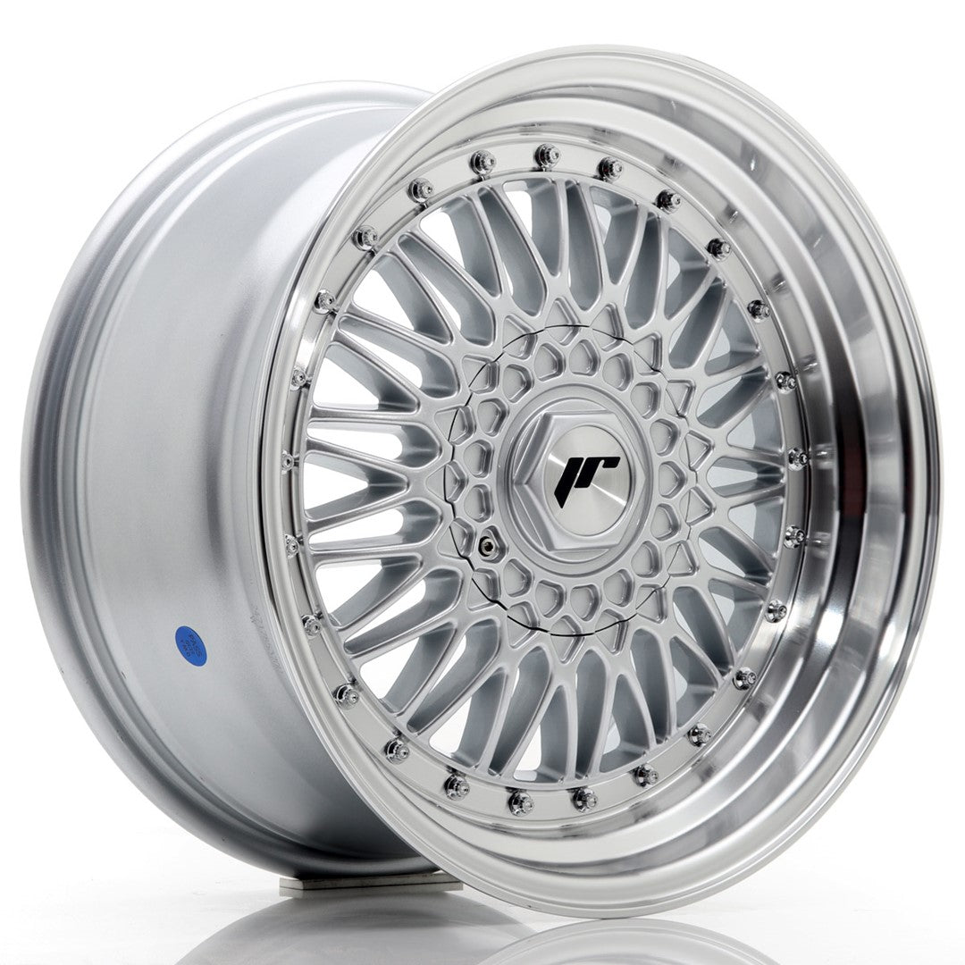 JR9 17x8.5 ET20-35 Aangepaste PCD Zilveren Bewerkte Lip
