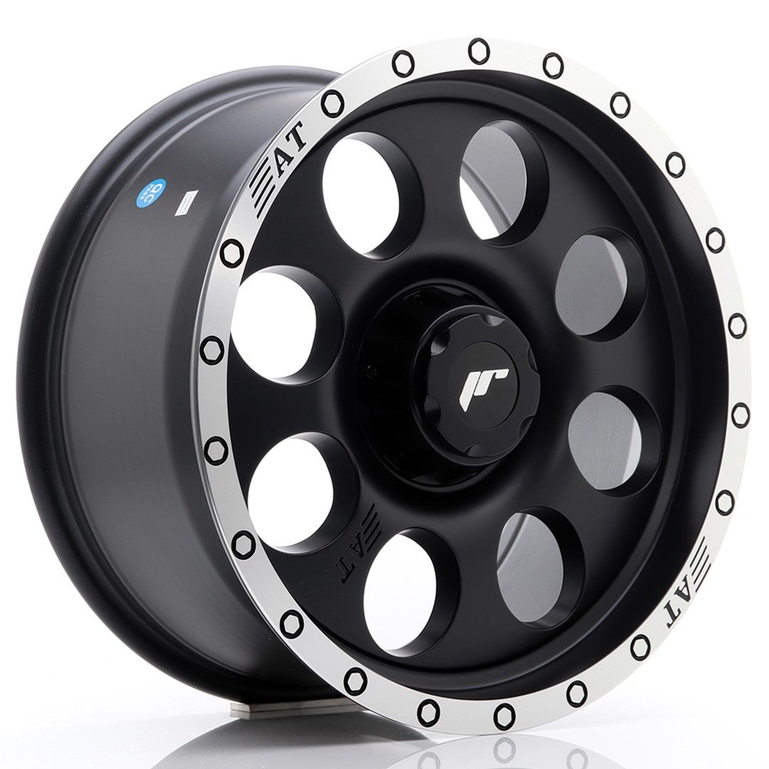 JRX4 17x8.5 ET20-35 Lèvre usinée noire plate PCD personnalisée