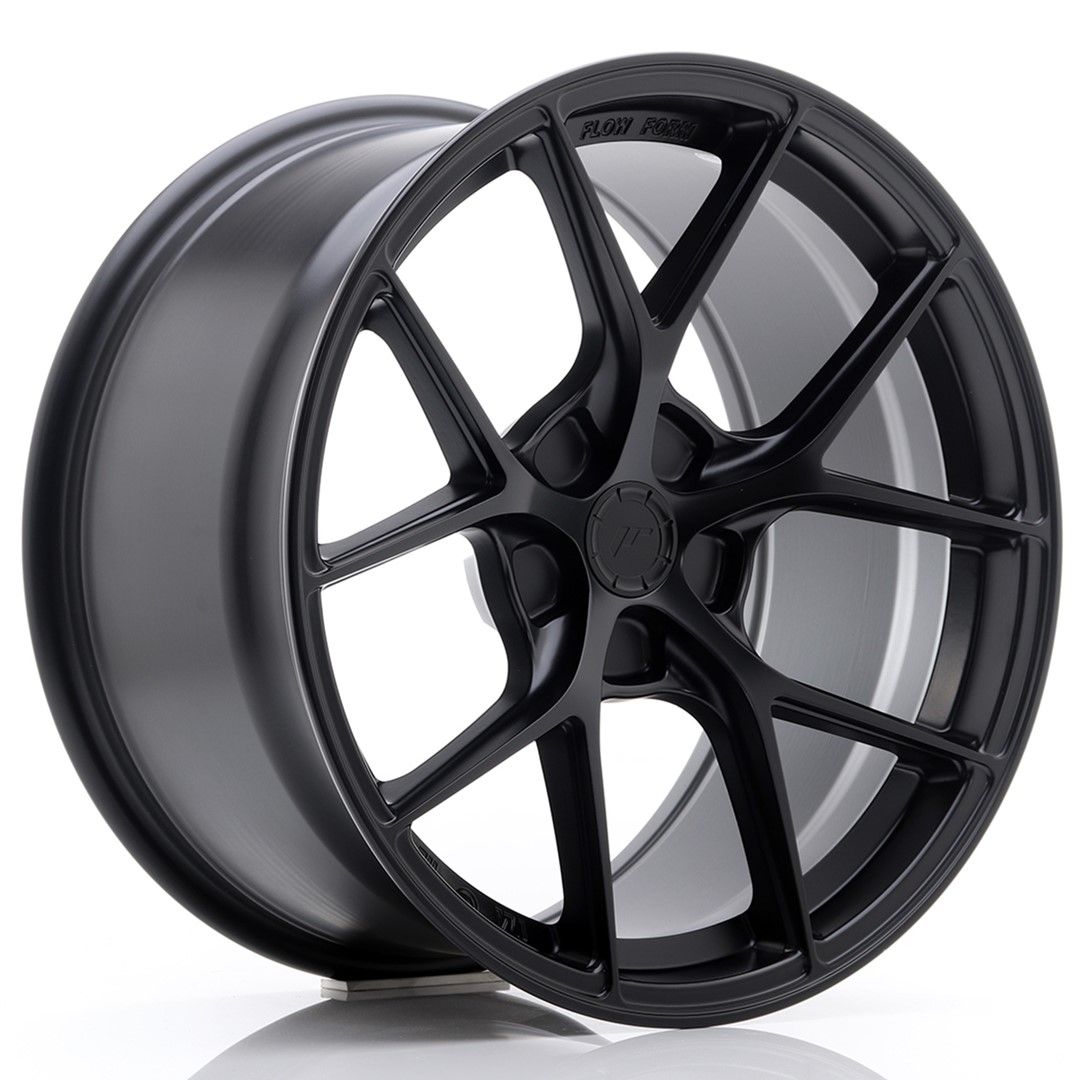 SL01 18x9.5 ET25-38 Aangepaste PCD Mat Zwart