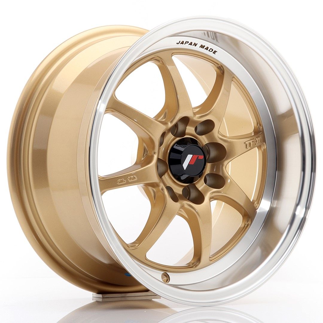 TFII 15x7.5 ET30 4x100, 4x114.3 goud bewerkte rand