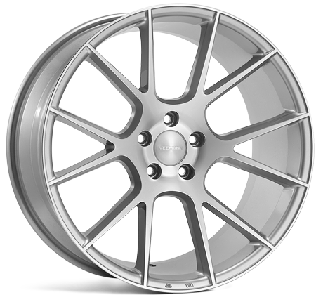 V-FS23 19x9,5 ET43 5x120 Zilver Machined