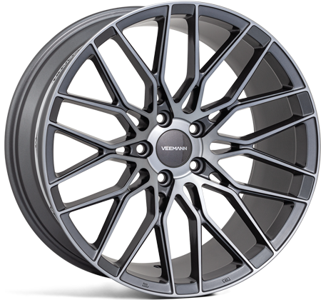 V-FS34 19x8,5 ET42 5x112 Zilver Machined