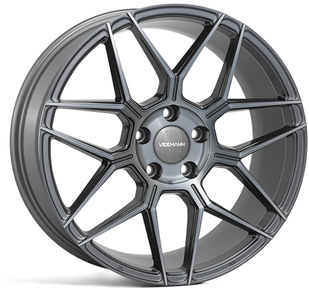 V-FS38 18x8 ET42 5x112 Grafiet Smoke Machined