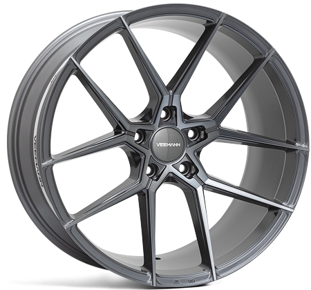 V-FS39 20x8.5 ET44 5x108 Graphite Smoke Machined