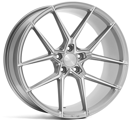 V-FS39 20x8.5 ET38 5x112 Zilver Machined