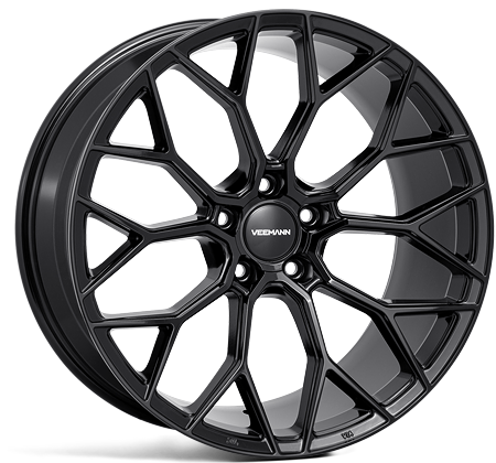 V-FS66 18x8 ET42 5x112 Glanzend Zwart