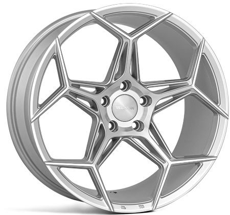 V-FS40 19x8.5 ET45 5x108 Zilver Machined