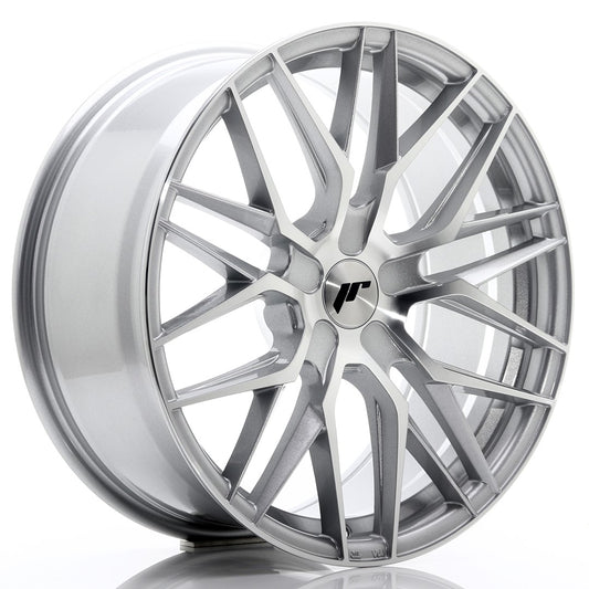 JR28 19x8.5 ET20-40 PCD personnalisé Face usinée argent