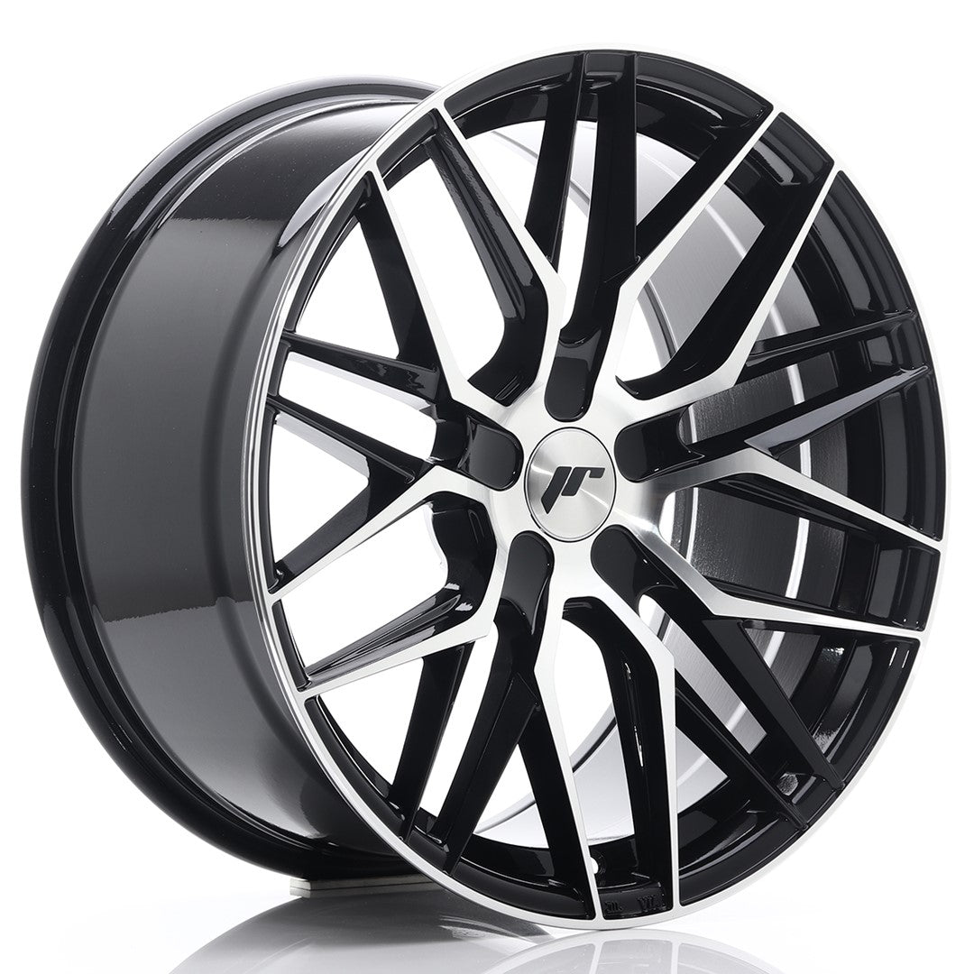 JR28 19x9.5 ET40 5x112 Glanszwart met gepolijste voorzijde