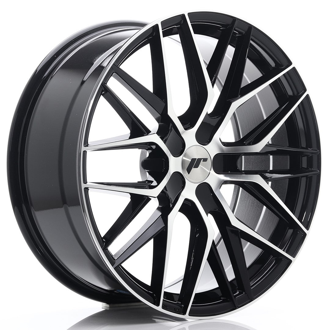 JR28 20x8.5 ET35 5x114.3 Gloss Black Machined Face