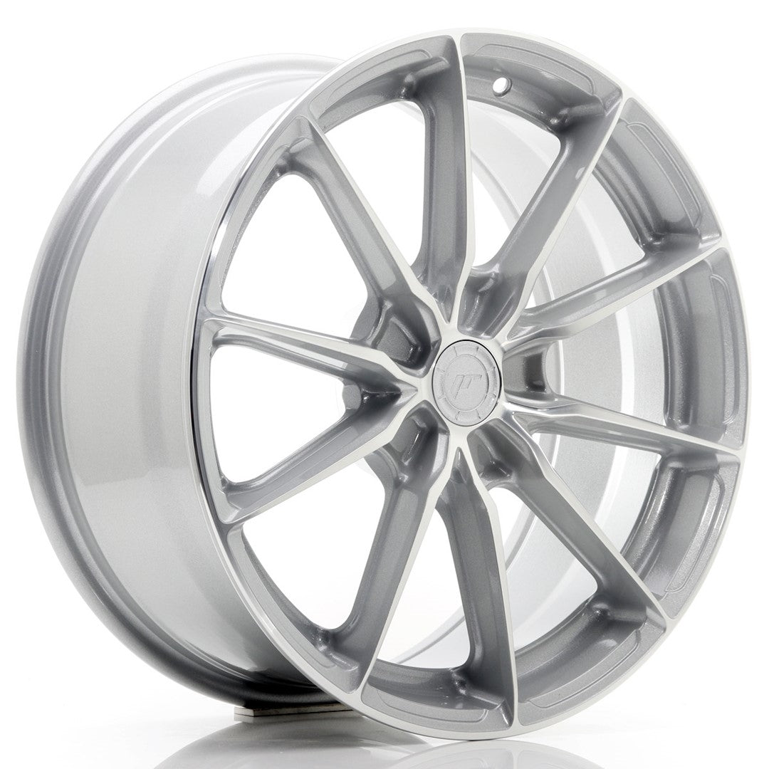 JR37 18x8 ET35 5x112 Zilver Machined Face