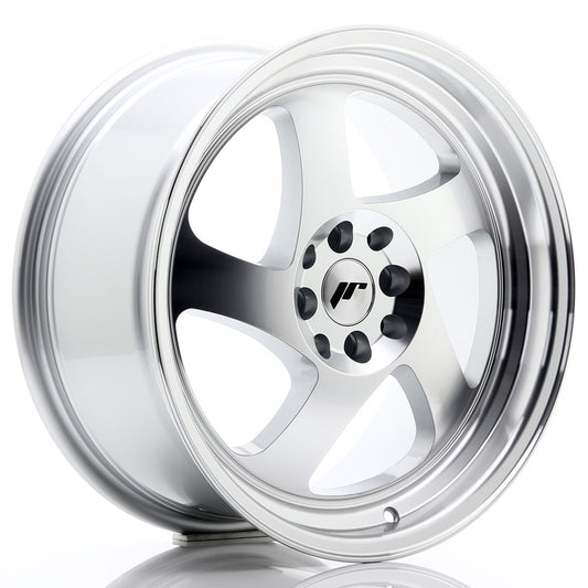 JR15 17x8 ET35 5x108, 5x114.3 face usinée argent
