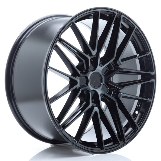 JR38 21x10.5 ET10-46 Custom PCD Zwart Geborsteld
