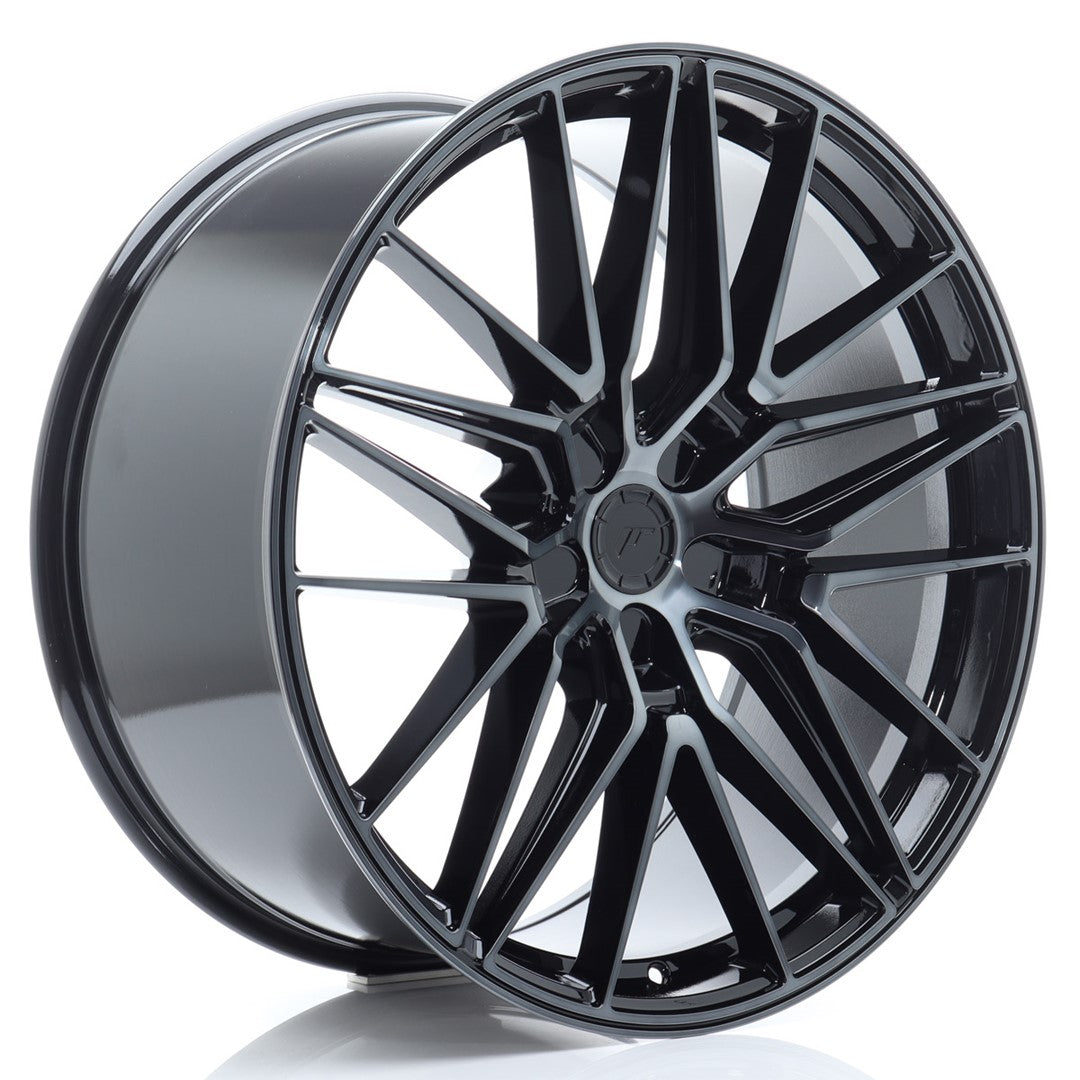 JR38 22x9,5 ET0-35 Custom PCD Zwart Geborsteld