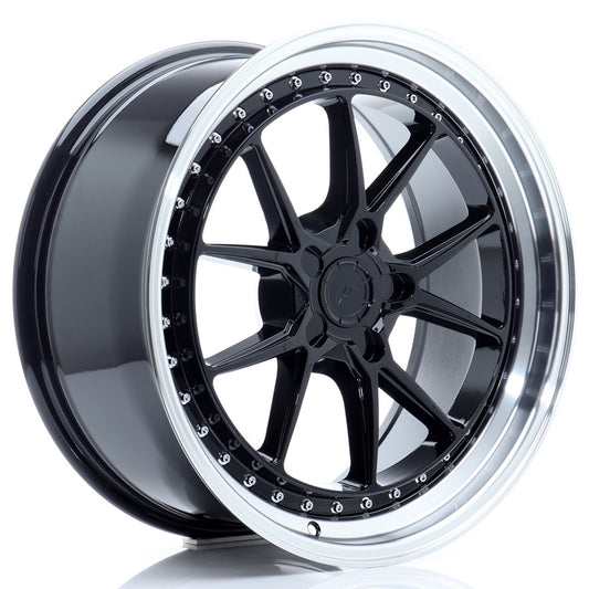 JR39 19x8.5 ET15-35 Custom PCD Gloss Black Machinaal bewerkte lip