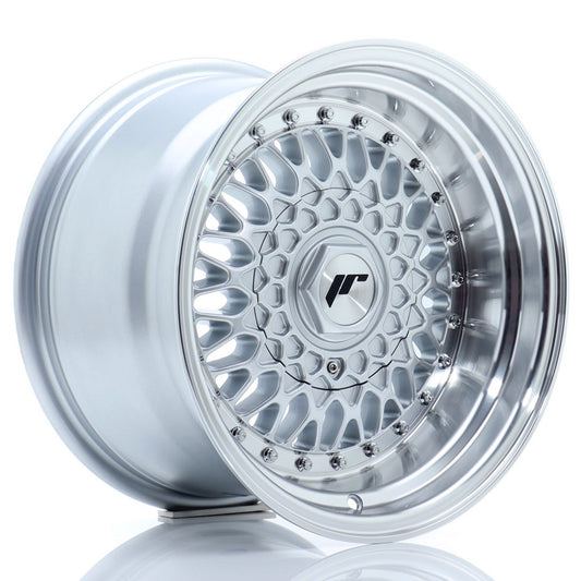 JR9 15x9 ET10 4x100, 4x108 lèvre usinée argent