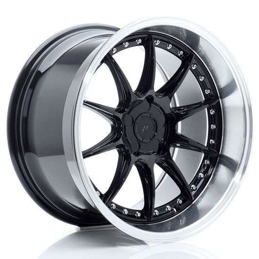 JR41 18x10.5 ET15-25 Lèvre usinée personnalisée PCD noir brillant