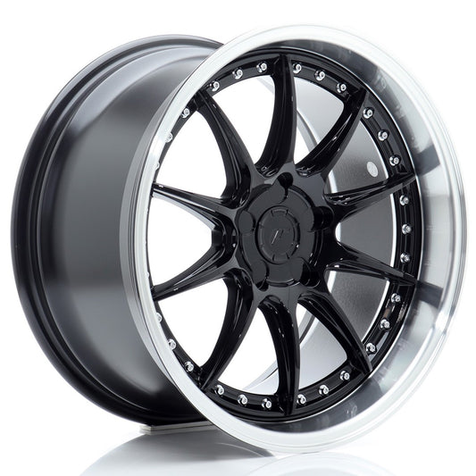 JR41 18x9,5 ET15-35 Lèvre usinée personnalisée PCD noir brillant