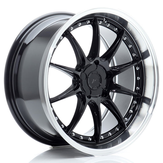 JR41 19x9,5 ET12-22 Lèvre usinée personnalisée PCD noir brillant