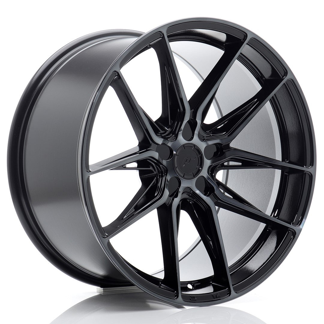 JR44 19x9.5 ET20-40 Custom PCD Zwart Machinaal Getint Front