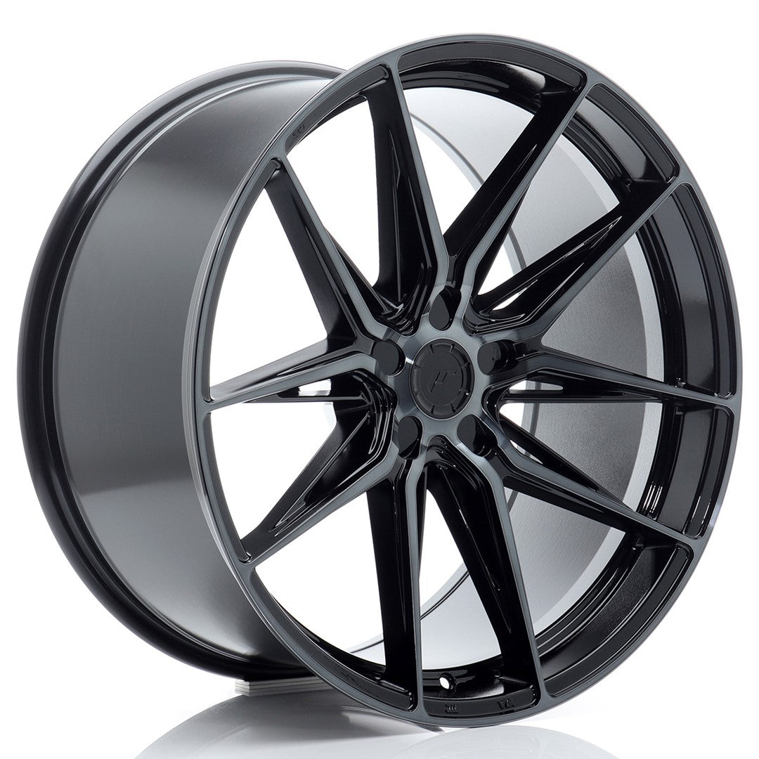 JR44 21x11 ET11-46 Custom PCD Zwart Machinaal Getint Gezicht