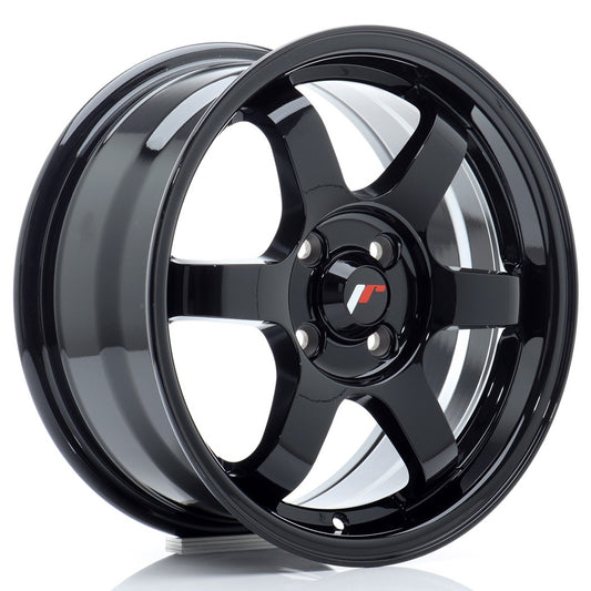 JR3 15x7 ET25 4x100 Noir Brillant