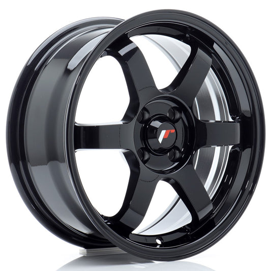JR3 16x7 ET25 4x100 Noir brillant