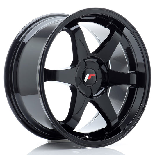 JR3 18x9 ET15-40 Custom PCD Gloss Black