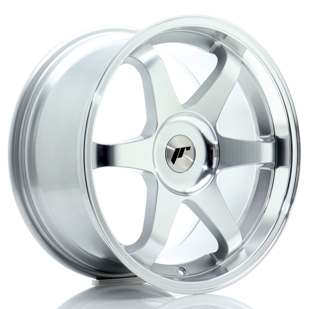 JR3 18x9 ET15-40 Custom PCD Silver Machined Face