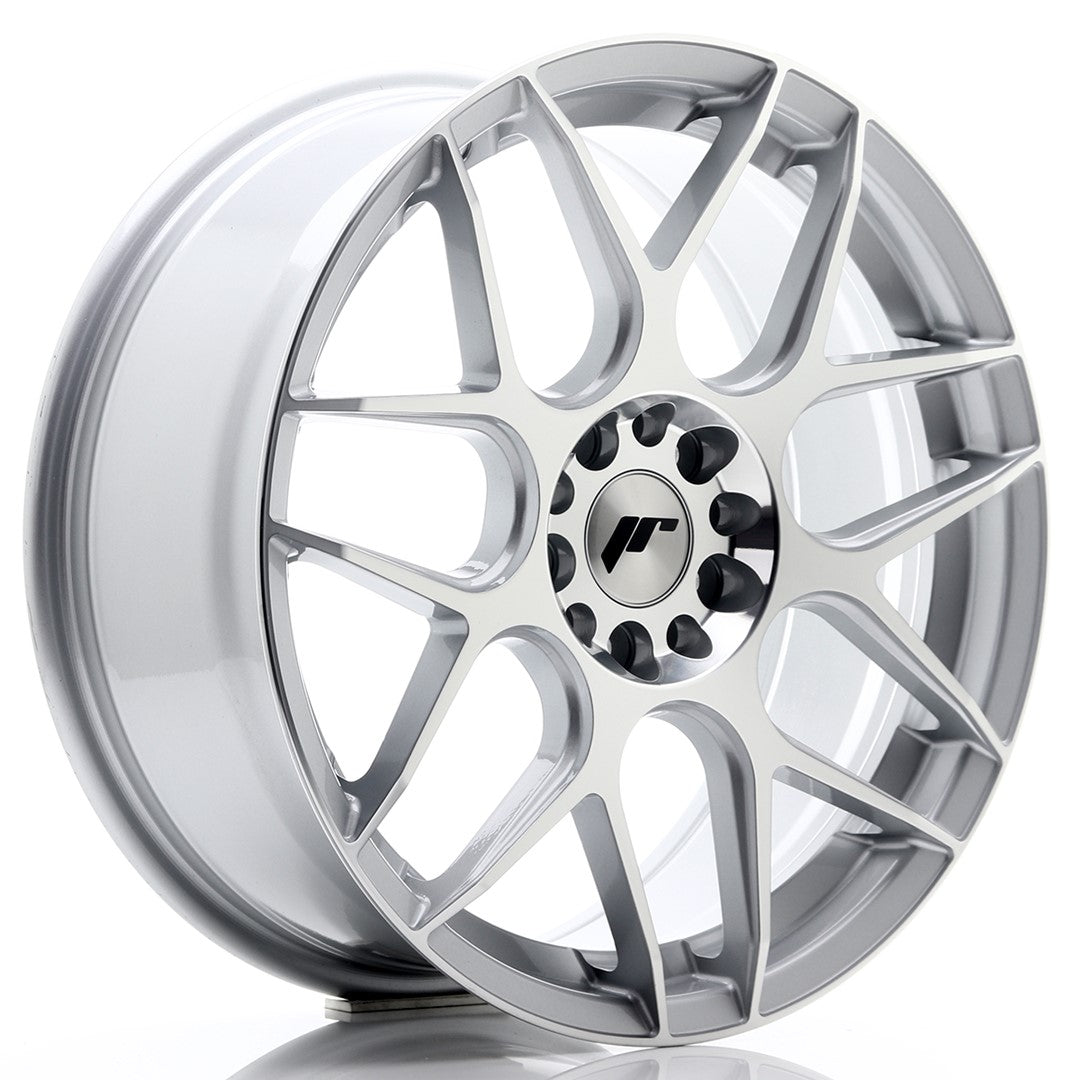 JR18 18x7.5 ET40 5x112, 5x114.3 zilver bewerkte voorkant