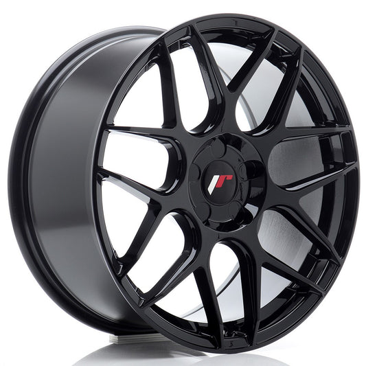JR18 18x8.5 ET20-45 Custom PCD Glans Zwart