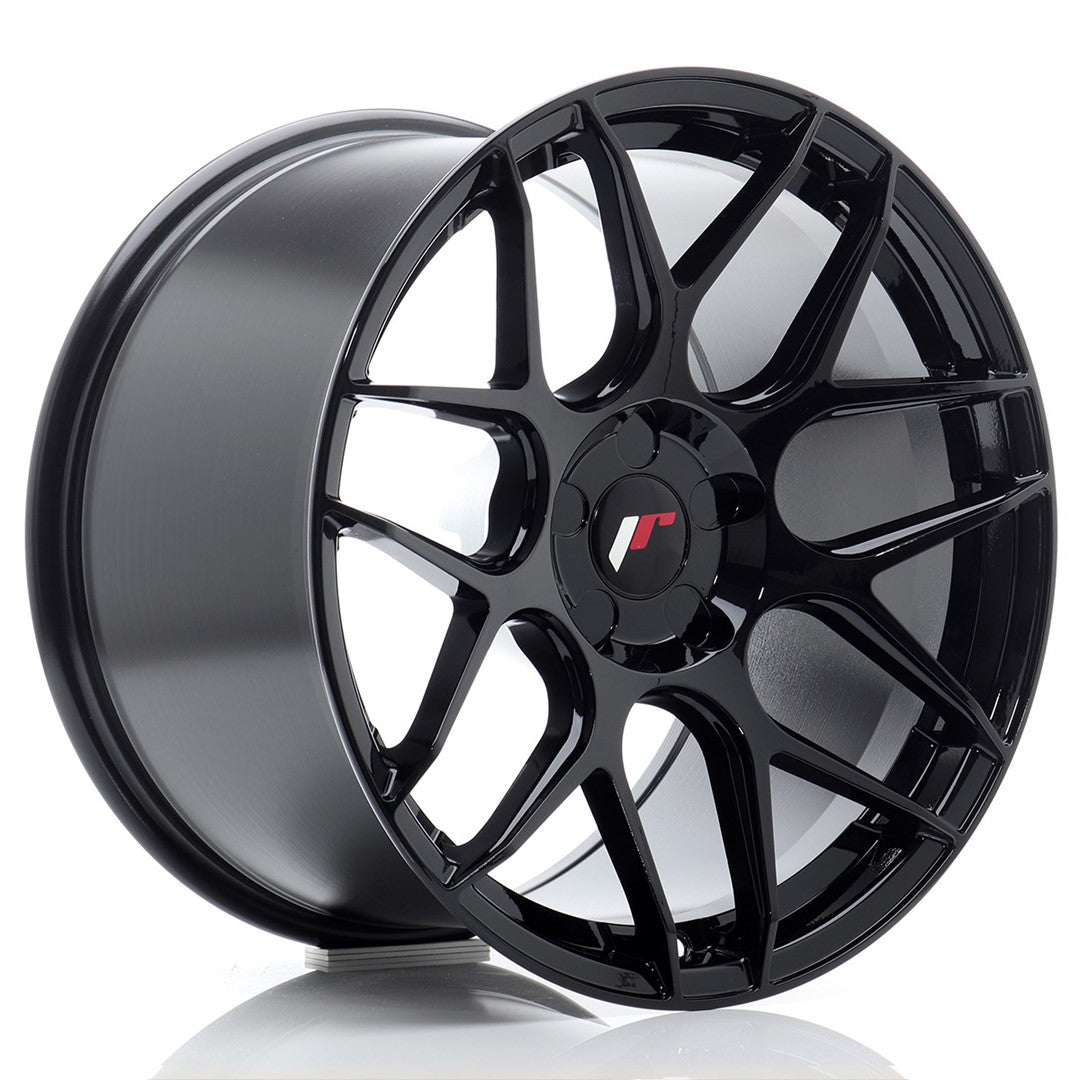 JR18 18x10.5 ET0-25 Custom PCD Glanzend Zwart