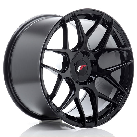 JR18 18x10.5 ET0-25 Custom PCD Glanzend Zwart