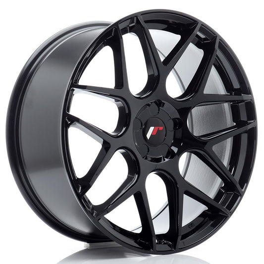 JR18 20x8.5 ET20-40 Custom PCD Glanzend Zwart