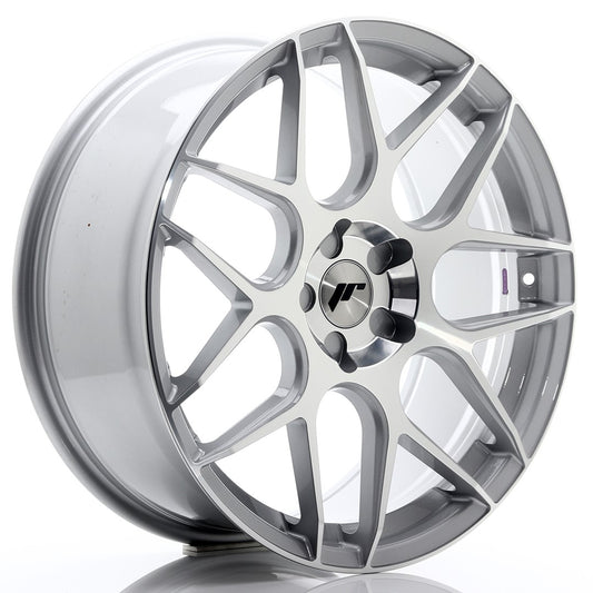 JR18 20x8.5 ET20-40 Custom PCD Silver Machined Face