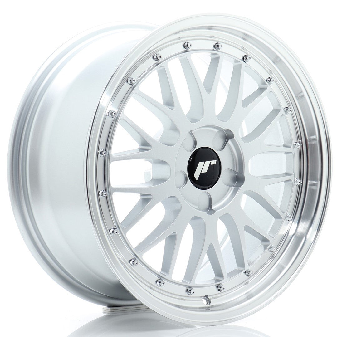 JR23 18x8.5 ET20-48 Custom PCD Hyper Silver Machined Lip