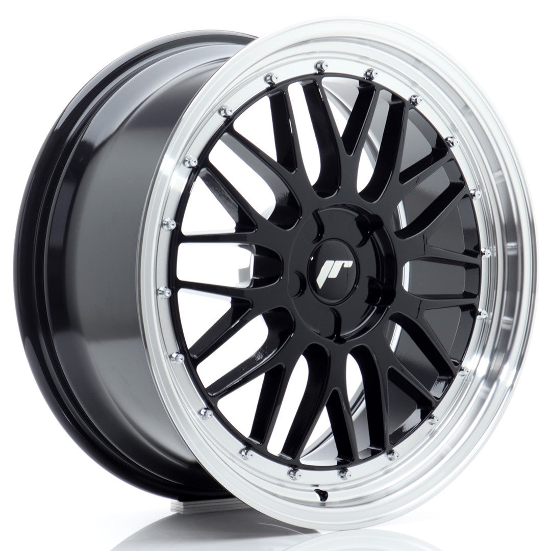 JR23 19x8 ET20-40 Custom PCD Gloss Black Machined Lip