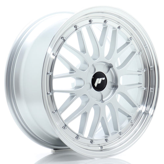 JR23 19x8 ET20-40 Custom PCD Hyper Silver Machined Lip