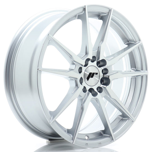 JR21 17x7 ET40 5x100, 5x114.3 Zilver Machined Face
