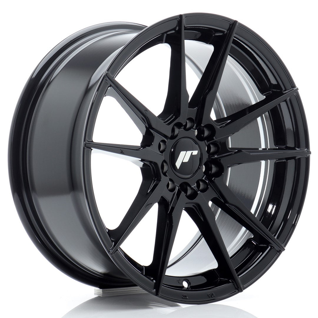 JR21 17x8 ET35 5x100 Glanzend Zwart