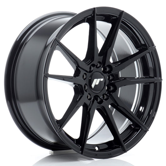 JR21 17x8 ET35 5x100 Glanzend Zwart