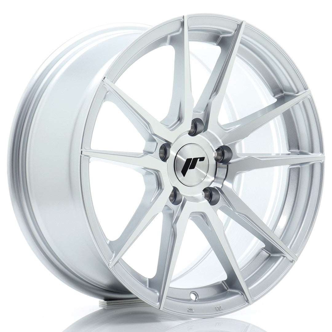 JR21 17x8 ET35 5x112 Zilver Machined Face