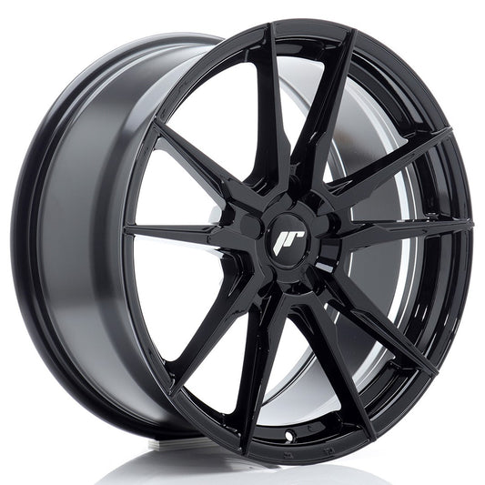 JR21 19x8.5 ET20-45 Custom PCD Glanzend Zwart