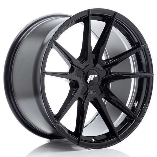 JR21 19x9.5 ET20-45 Custom PCD Glanzend Zwart