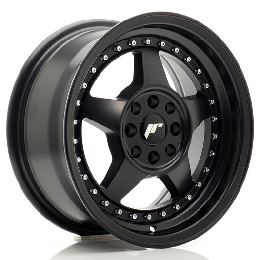 JR6 15x7 ET25 4x100, 4x108 mat zwart