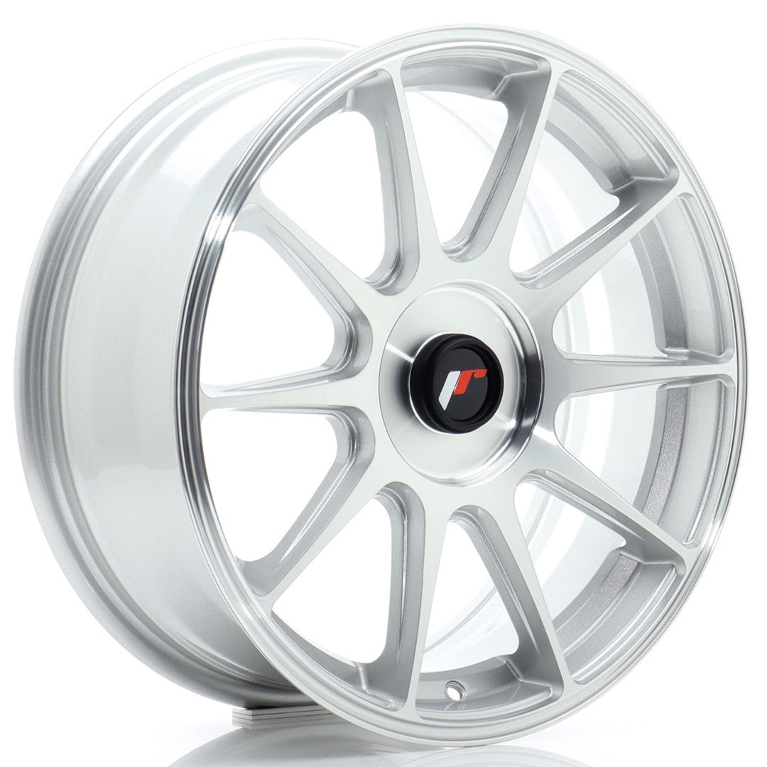JR11 17x7 ET20-38 Custom PCD Silver Machined Face