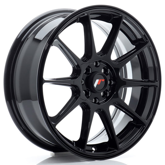 JR11 17x7 ET35 5x112, 5x114.3 noir brillant