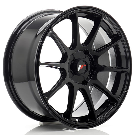 JR11 17x8 ET20-35 Custom PCD Gloss Black