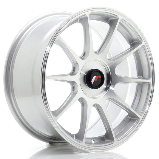 JR11 17x8 ET20-35 Custom PCD Silver Machined Face