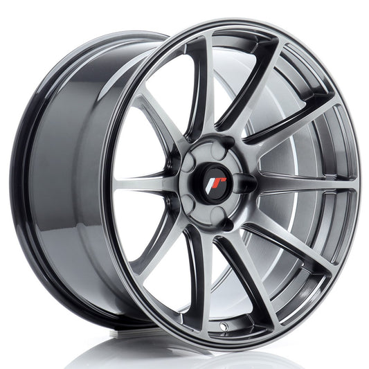 JR11 18x9.5 ET20-30 Custom PCD Hyper Black